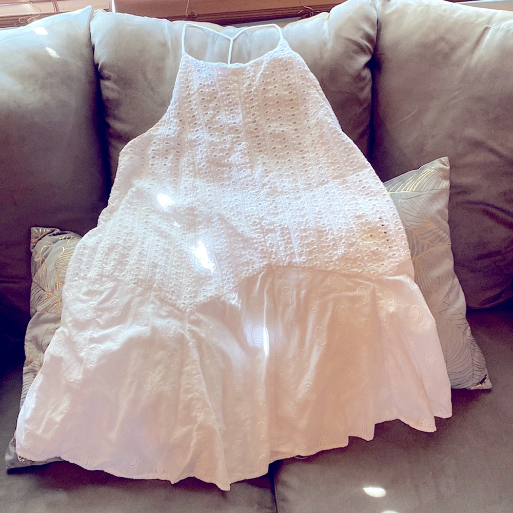 Cute white halter dress